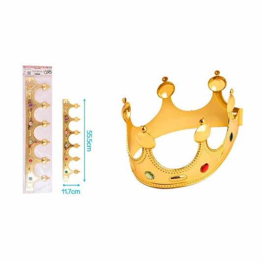 Corona plástica dorada 11.7x55.5cm