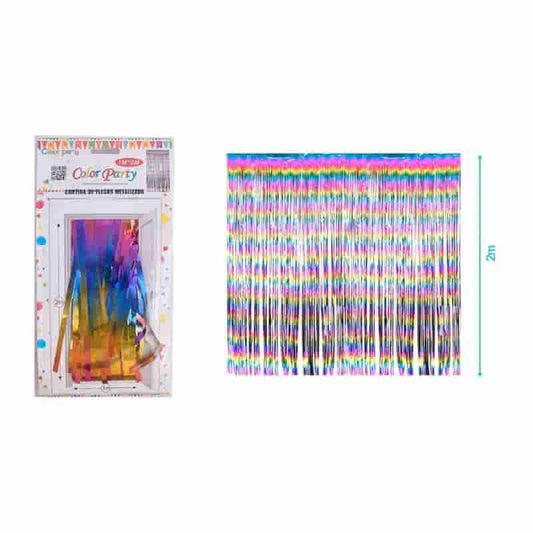 Cortina de flecos multicolor 1x2 M