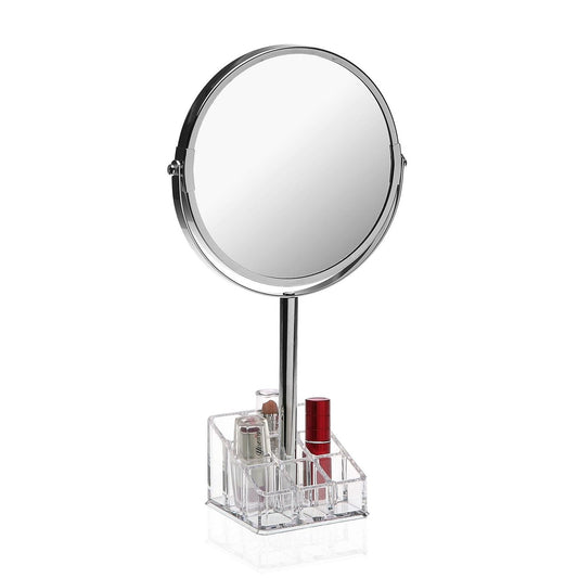 Espejo con Soporte Organizador de Pintalavios 18,9 x 9,2 x 33,8cm