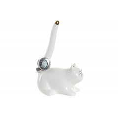 Figura porcelana 8,5x5,5x13 gato blanco