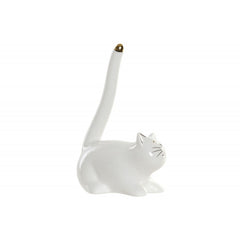 Figura porcelana 8,5x5,5x13 gato blanco