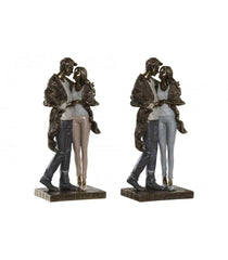 Figura resina 11,5x8,5x26 pareja 2 surt.