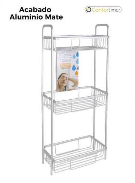 Estanteria Baño 3 Bandejas Alluma 29 X 18 X 65,5 cm