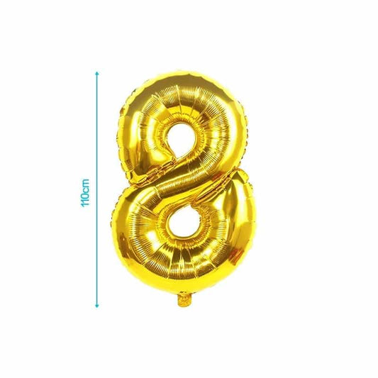 Globo mylar 110cm oro Nº8