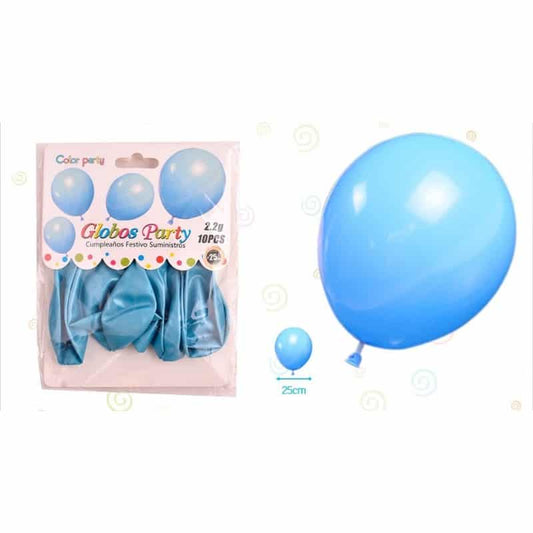 Globos 30 cm azul