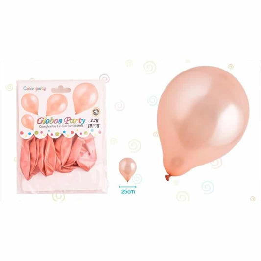 Globos 30 cm oro rosa