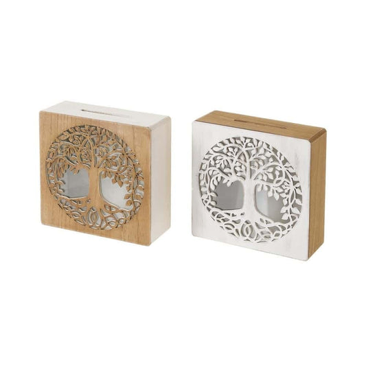 Hucha "Árbol de la Vida" 18 x 7 x 18 cm
