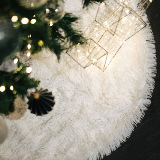 Cubrearbol Pelo Sintético Blanco 101,5x101,5x3 cm