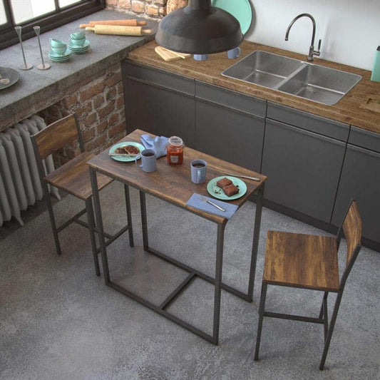 Juego Mesa y dos Sillas "Benguer" Alto - Precio de fábrica