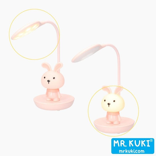 Luz Nocturna / Lámpara Conejito Rosa LED 3W Recargable
