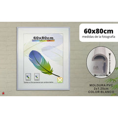 Portafoto Blanco Básico PVC [Medidas a elegir]