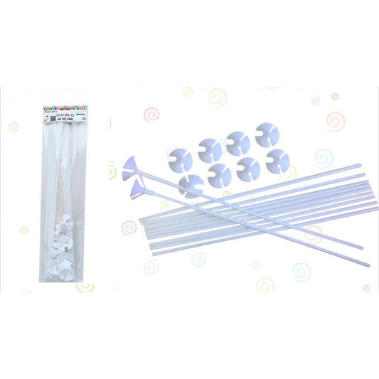 Palo para Globos Blanco 10pcs