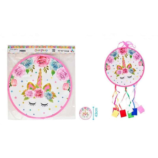 Piñata unicornio color pastel