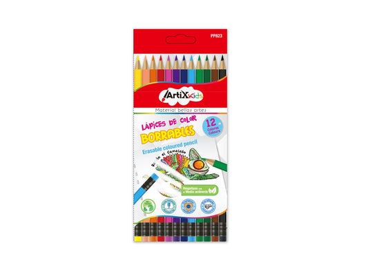 Lápices de colores borrables 12uds