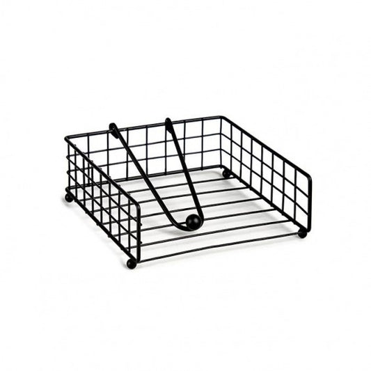 Servilletero Acero Negro Mate