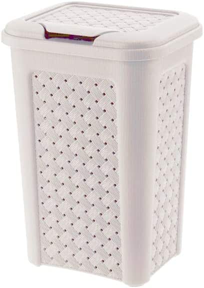 Tontarelli Cubo de Basura Arianna Color Marfil, 24x20x35 cm