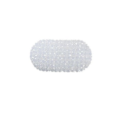 Alfombra de ducha pvc piedras 68x35cm transparente