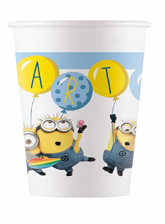 Vasos de cartón Lovely Minions 6 Uds